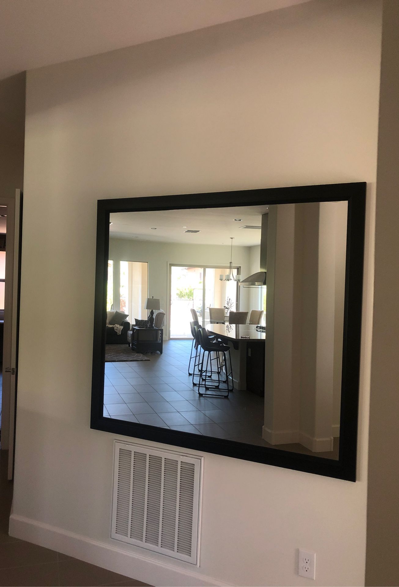 Extra large framed mirror 60 x 54