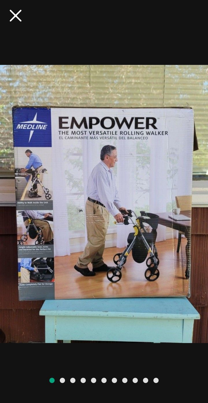 Empower Rolling Walker by Medline - Rollator