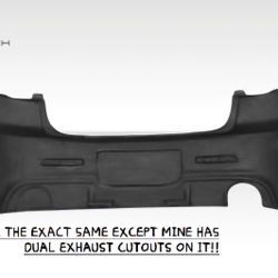 Mazda 3 4DR Duraflex I-Spec Rear Bumper Cover (2004-2009) - 1 Piece - 104480