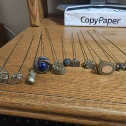 11 Hatpins Vintage 1960s Various Designs 
