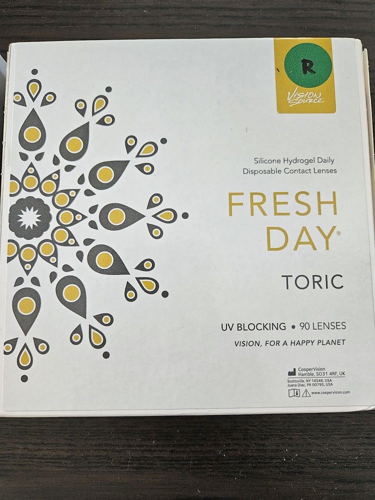 Fresh Day TORIC Daily Disposable Contact Lenses