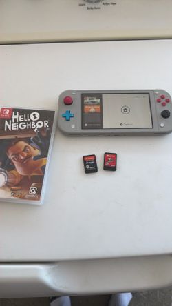 Nintendo switch y tres juegos