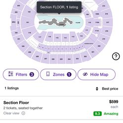 Travis Scott Floor Tickets 