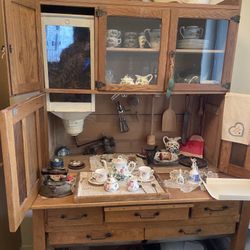 Antique Bakers Cabinet