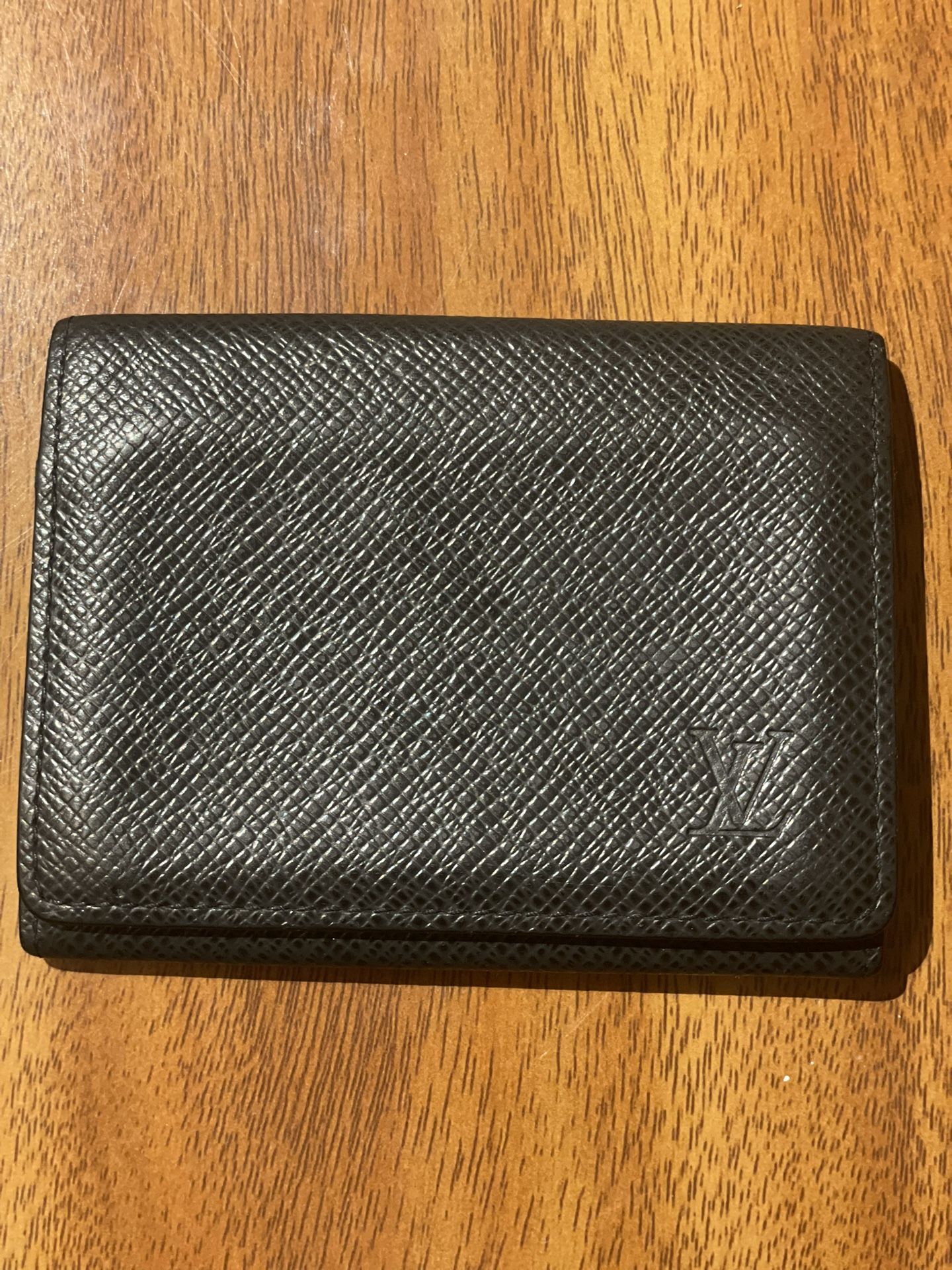 LV Louis vuitton BLACK LOUIS VUITTON TAIGA BUSINESS CARD HOLDER