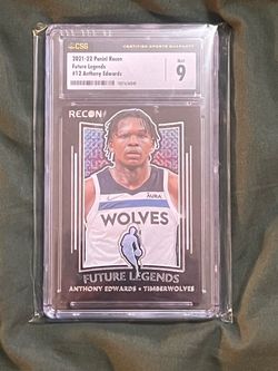 Anthony Edwards 2021-22 Panini Recon Future Legends #12 CSG Mint 9 Timberwolves