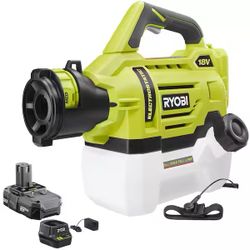 RYOBI ONE+ 18V Cordless Electrostatic 0.5 Gal Sprayer with 2.0 Ah Battery and Charger