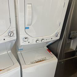 Ge Stackable Washer And Dryer Set 