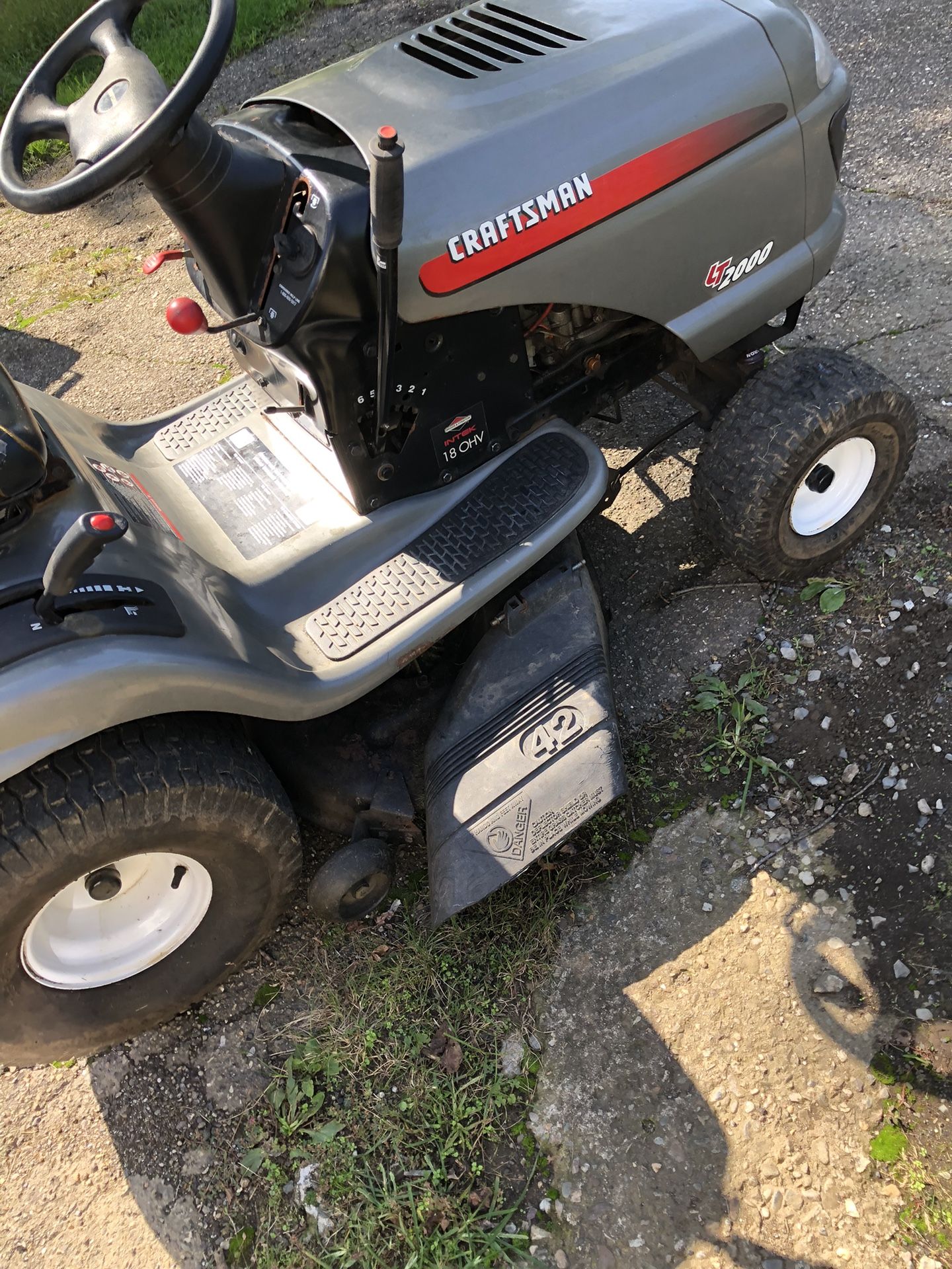 Craftsman LT 2000 42 Inch Riding Mower Lawn Tractor Rear Bagger System Available