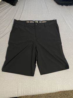 10x Black Golf Shorts