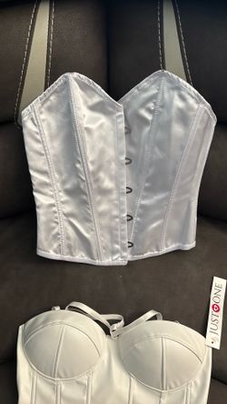 Two White Corsets