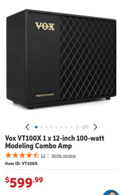 Vox VT100X 1 x 12-inch 100-watt Modeling Combo Amp