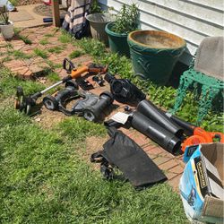 Multiple Black And Decker Landscaping Tools 