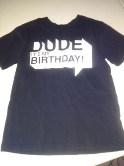 Boys birthday t-shirt size 6/7