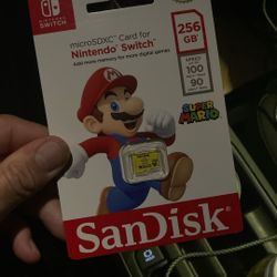 Memory Card SanDisk 256GB microSDXC Micro SD Card for Nintendo Switch - Brand New, Sealed and Unopened