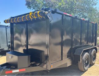 New 12ft Long Hydraulic Dump Trailer with Accessories included