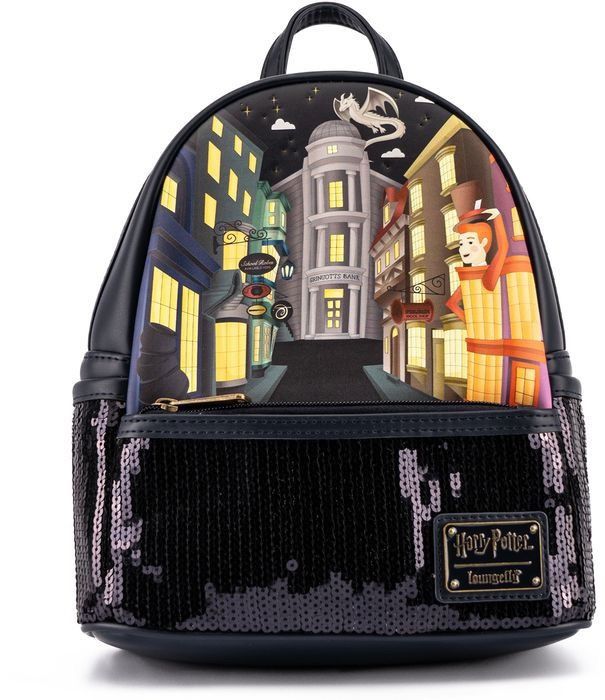 Loungefly Harry Potter Diagon Alley Sequin Mini Backpack 
