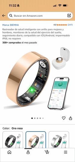 anillo para mujeres y hombres, monitoreo de la salud