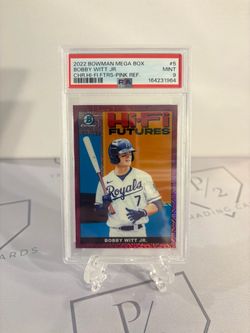 2022 Bowman - Bobby Witt Jr. #HIFI-5 Pink Mojo Refractor /199 🔥PSA 9🔥 (RC) (Z)