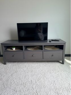 Gray TV stand