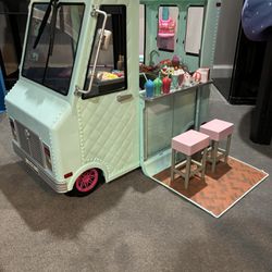 Our Generation Sweet Stop Ice Cream Cart Kids Toys 