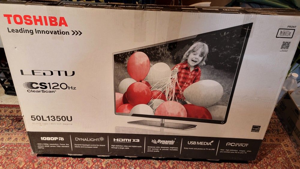 FREE Needs Repair to LED Backlight 50" Toshiba LED TV 50L1350U