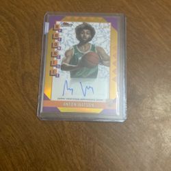 Anton Watson Topps Finest Rookie Auto 27/50 - Rare Basketball Card