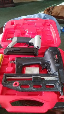 Porter cable nail gun and craftsman nail gun practically brandnew