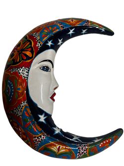 Talavera Moon Sculpture
