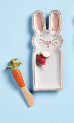 Mudpie everything bunny plate set