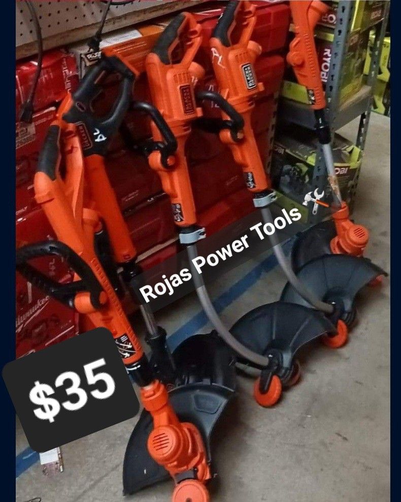 BLACK AND DECKER 7.5AMP CORDED ELECTRIC 2-IN-1 STRING TRIMMER AND EDGER