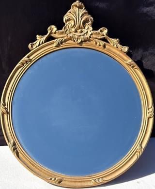 Mirror is in good condition for its age. The glass looks to be the original silver backed glass, but hard to tell 100% without completely taking the m