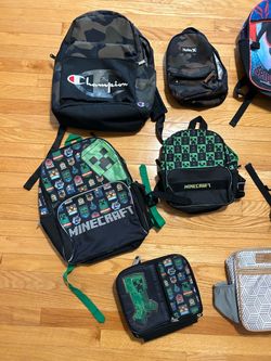 Backpacks and lunch bags