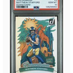 PSA 10- MVP Matthew Stafford Downtown