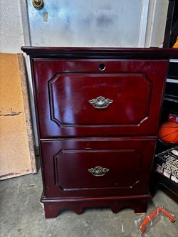 Cherry Wood 2-Drawer file holder