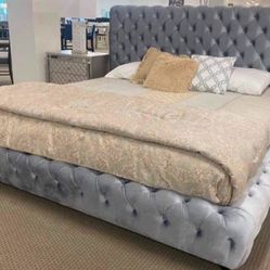 New King Size Luxury Platform Bed Frame