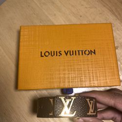 Louis Vuitton Bracelet Brown Leather