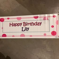 Birthday Sign (Lily)