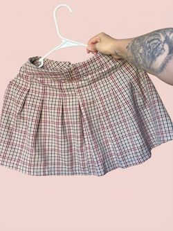 Plaid Pleated Mini Skirt H&M
