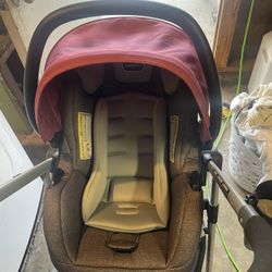 Baby Girl Stroller And Car Seat