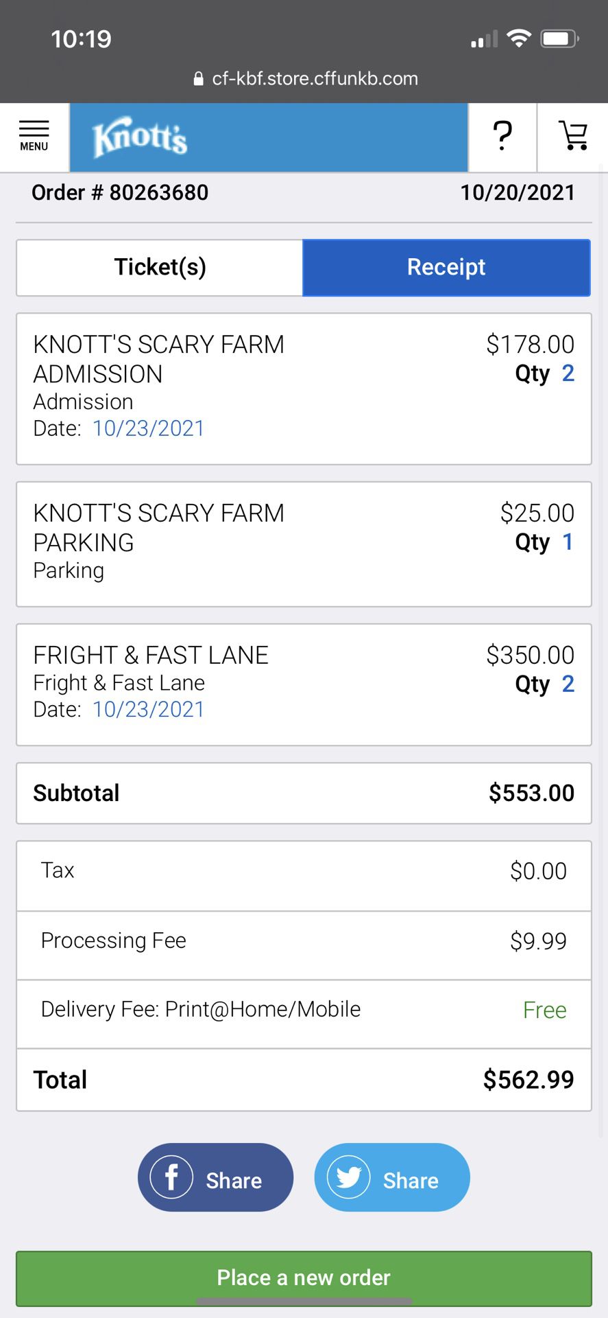 Knott’s Scary Farm Tickets, Fast Lane And Parking 