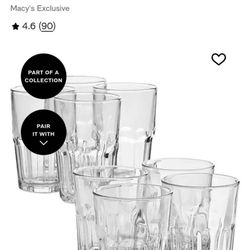 6 Glass Cups – Set – $10