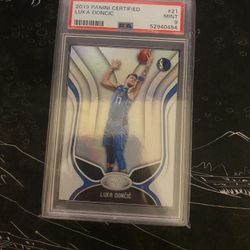 Luka Doncic 2019 Panini Certified #21 PSA 9