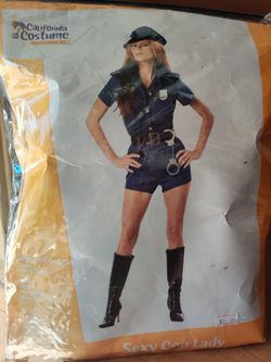 California costume Sexy Cop Lady size XL