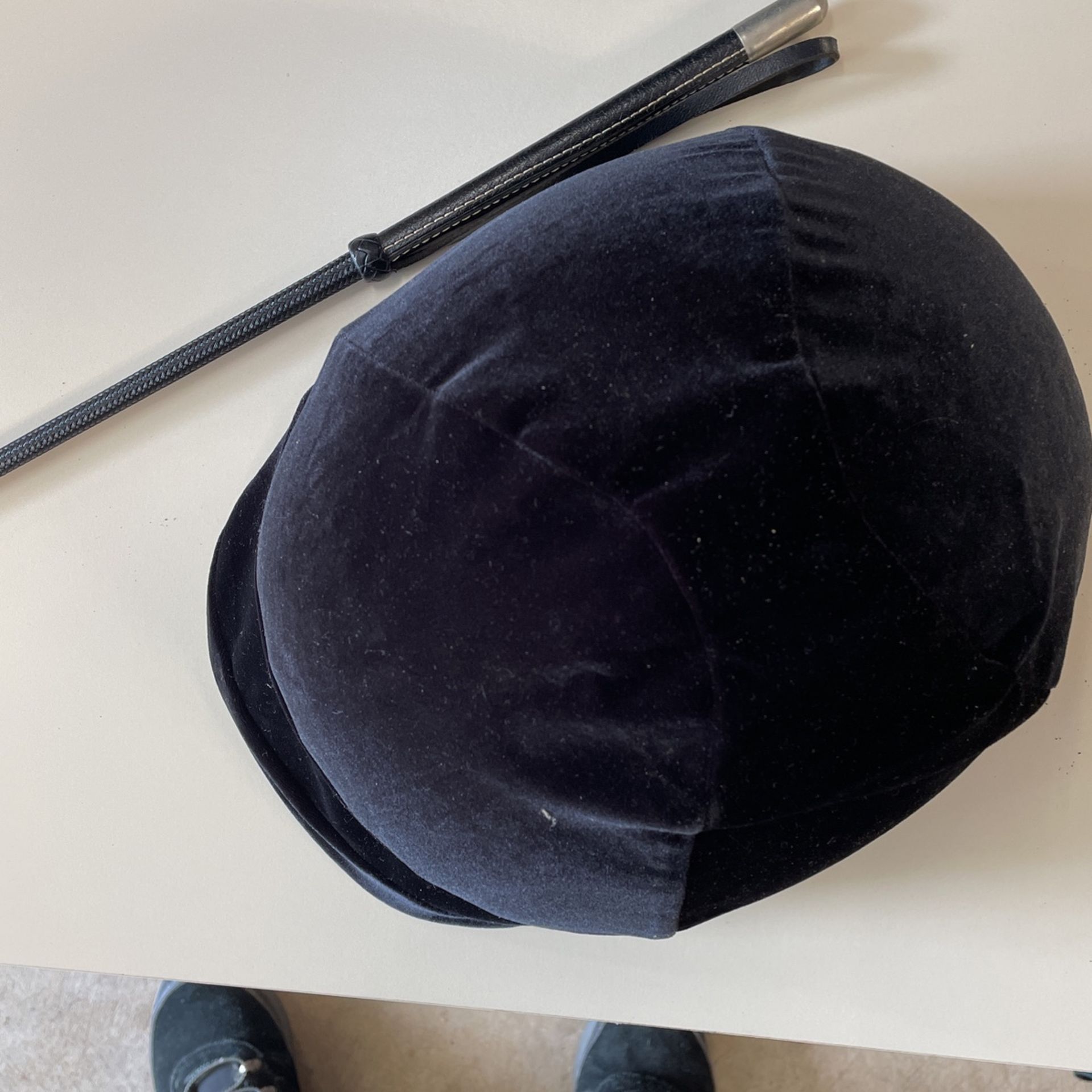 Riding Helmet And Stick Horse