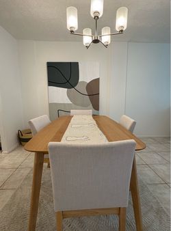 Modern Dining Room Table & 6 Chairs