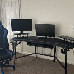 Gaming/Work Monitors, Desk & Chairs