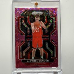 2021-22 Panini Prizm - RARE Pink Fast Break Prizm #318 ALPEREN SENGUN /50 (RC)