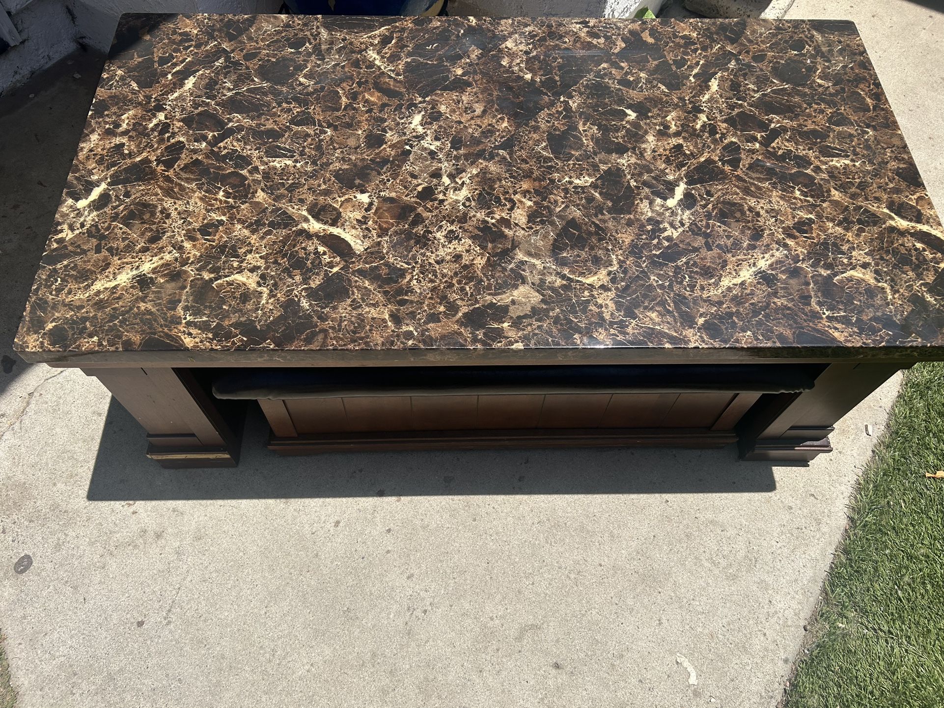 Coffee Table With Pull Out Ottoman