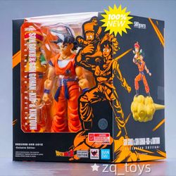 NEW S.H Figuarts Dragon Ball Z Son Goku Gohan Kid Kintoun Figure  Exclusive Toy